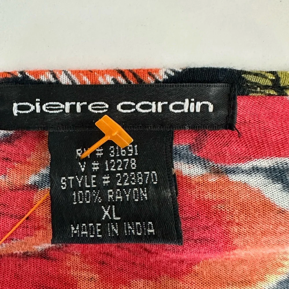 Vintage Pierre Cardin Multicolor Sequins Abstract Floral Top size XL. - Picture 4 of 5